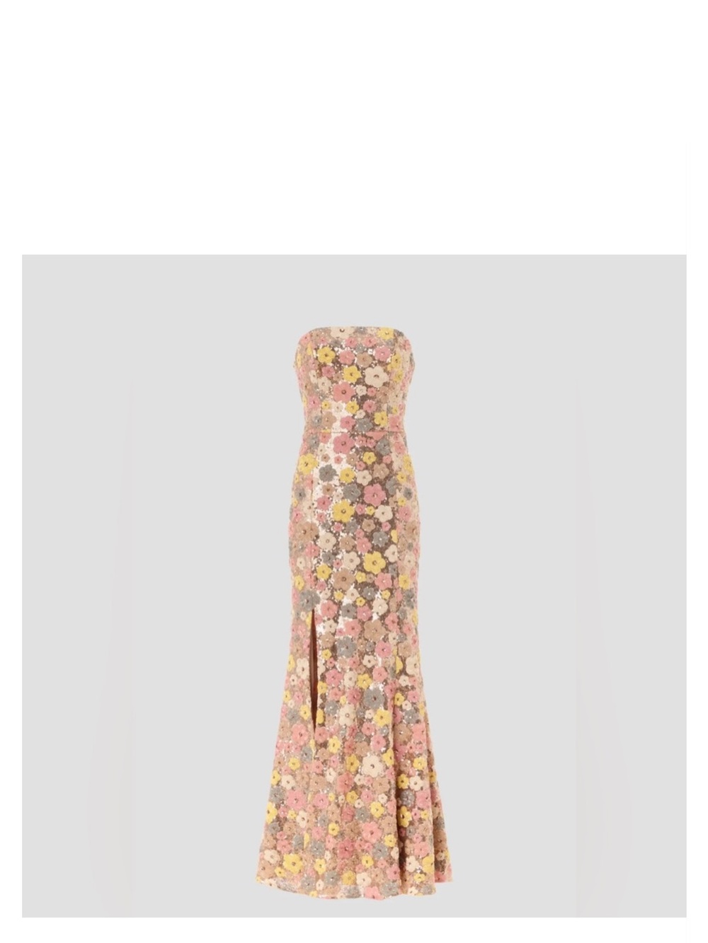 Anthropologie Dress the population Janelle Strapless Evening Gown M